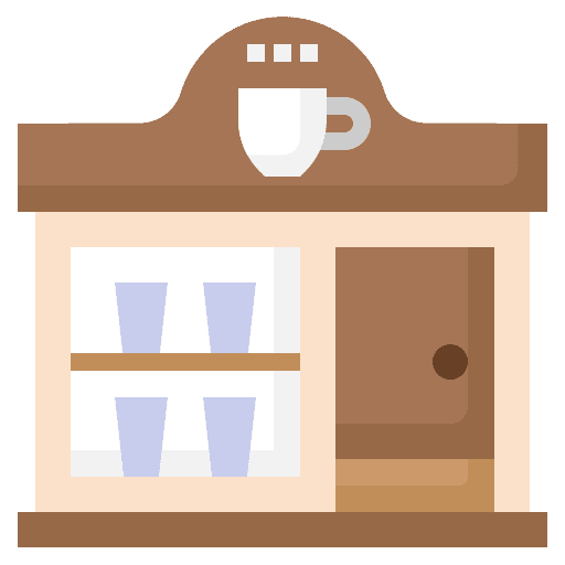 Coffee shop cafe architecture and city coffee shop icon Coffee shop cafe architecture and city coffee shop icon