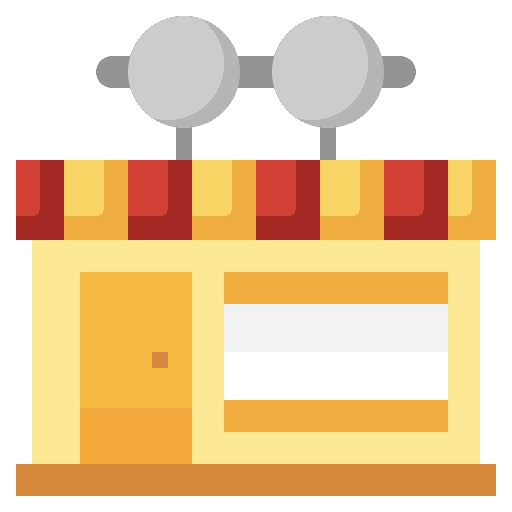 Optical shop optical shop optical store icon