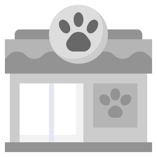 Pet shop property pet shop architecture and city icon