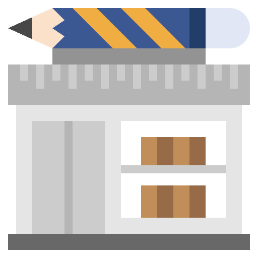 Stationery buildings shop mall icon Stationery buildings shop mall icon