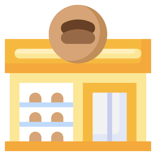 Bakery shop architecture and city property store icon Bakery shop architecture and city property store icon