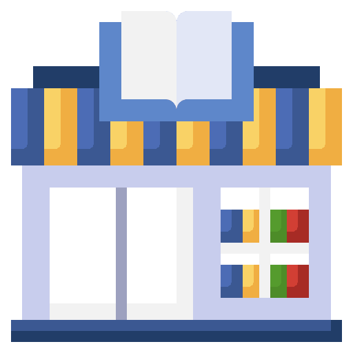 Book shop mall buildings shop icon Book shop mall buildings shop icon