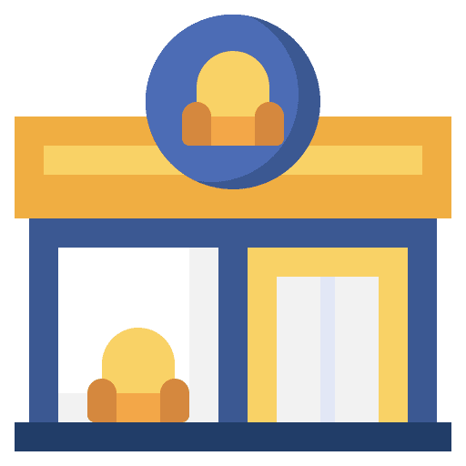 Furniture store buildings mall furniture store icon Furniture store buildings mall furniture store icon