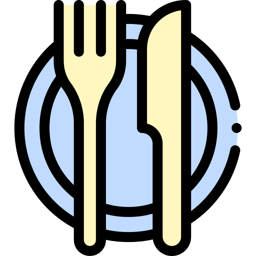 Restaurant dish fork food and restaurant icon