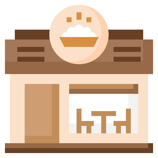 Restaurant property buildings store icon Restaurant property buildings store icon