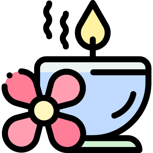 Spa candle spa aromatherapy icon