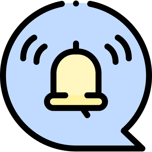 Alarm clock time hotel service clock icon