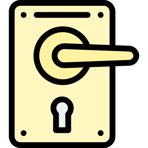 Doorknob doorknob room access icon Doorknob doorknob room access icon