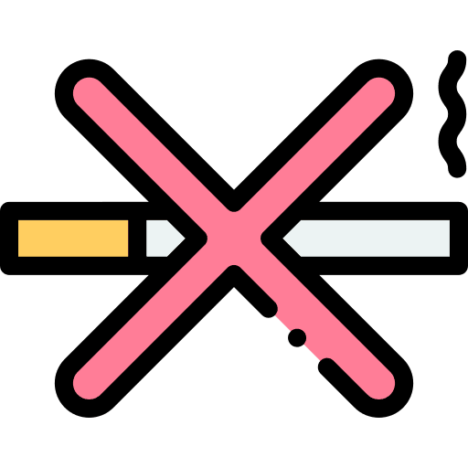No smoking forbidden no smoking signaling icon No smoking forbidden no smoking signaling icon