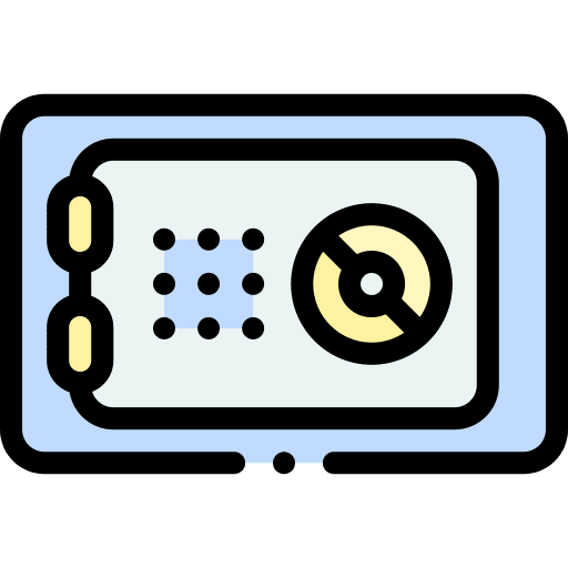 Strongbox security safe box savings icon Strongbox security safe box savings icon