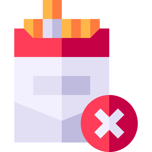 No cigarettes pack box no smoking icon
