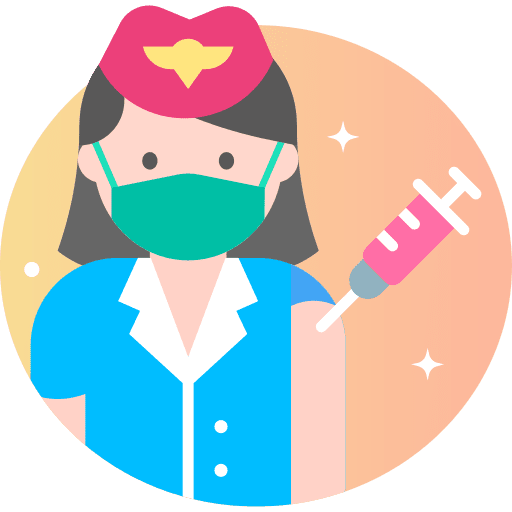 Flight attendant healthcare and medical covid flight attendant icon Flight attendant healthcare and medical covid flight attendant icon