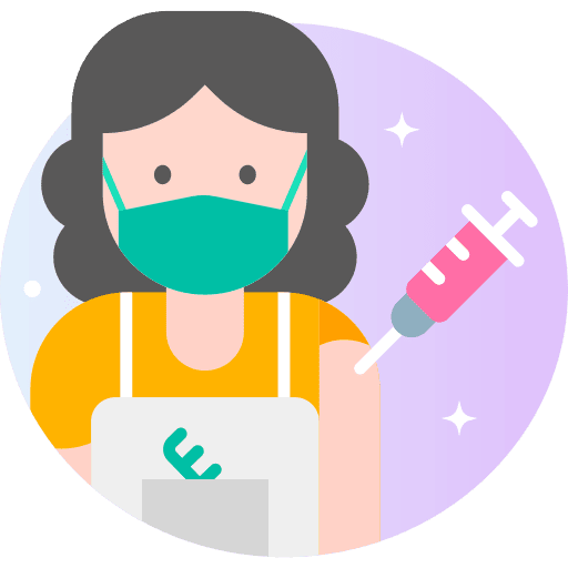 Hairdresser covid vaccination vaccine icon
