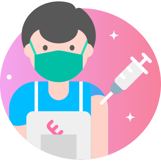 Hairdresser hairdresser healthcare and medical vaccine icon