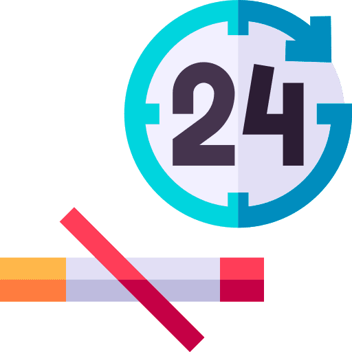 No smoking healthcare time and date addiction icon No smoking healthcare time and date addiction icon