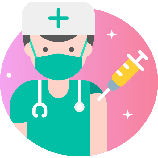 Nurse immunity coronavirus vaccination icon