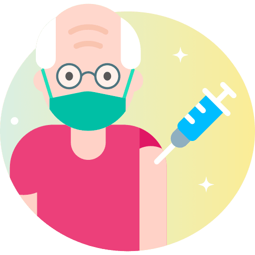 Old man old man healthcare and medical coronavirus icon