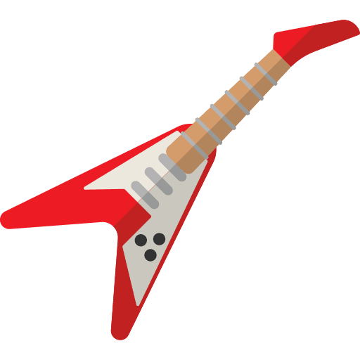 Electric guitar orchestra electric guitar music and multimedia icon