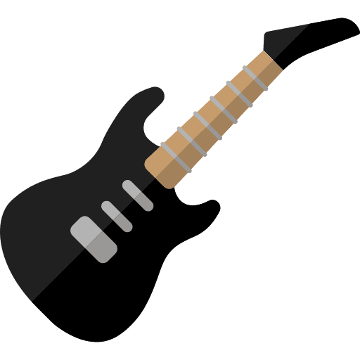 Electric guitar orchestra string instrument electric guitar icon