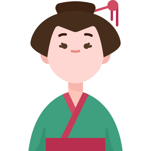 Japanese kimono geisha cultures icon Japanese kimono geisha cultures icon