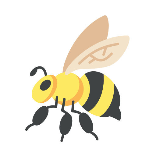 Bee spring insect animals icon