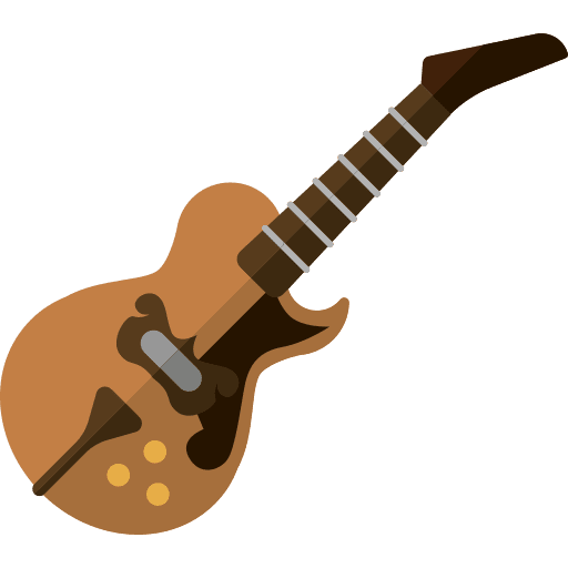 Electric guitar music and multimedia orchestra electric guitar icon Electric guitar music and multimedia orchestra electric guitar icon