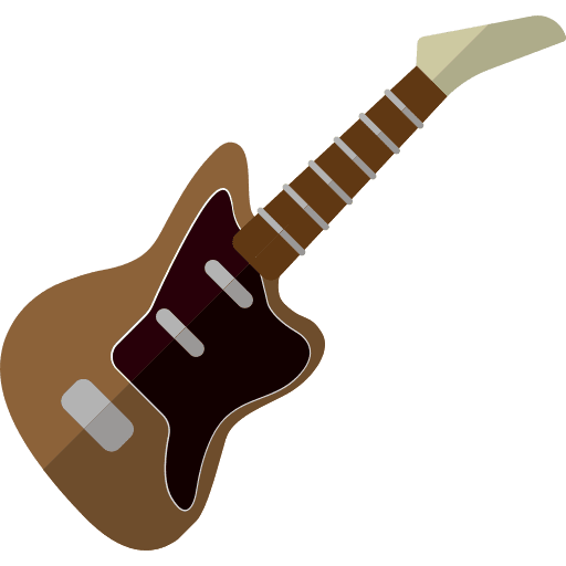 Electric guitar orchestra electric guitar music and multimedia icon