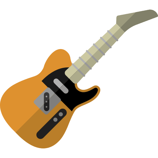 Electric guitar rock string instrument electric guitar icon