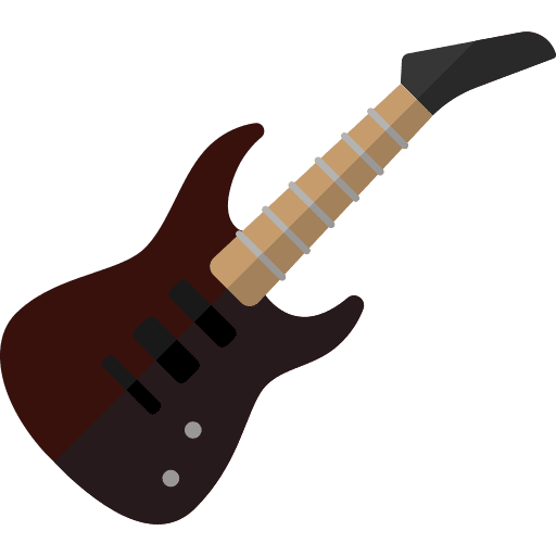 Electric guitar string instrument rock orchestra icon Electric guitar string instrument rock orchestra icon