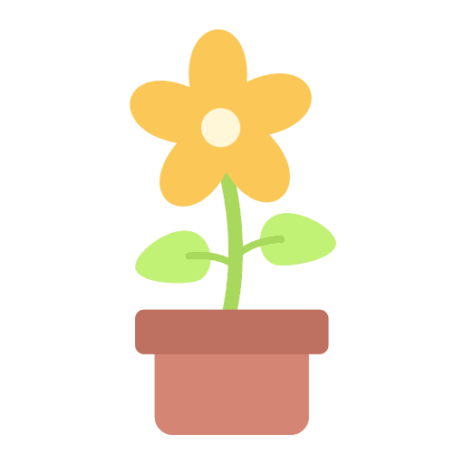 Flower nature house plants botanical icon Flower nature house plants botanical icon