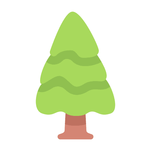 Pine nature tree park icon