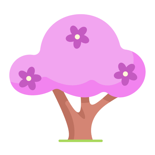 Tree gardening blossom flower icon Tree gardening blossom flower icon