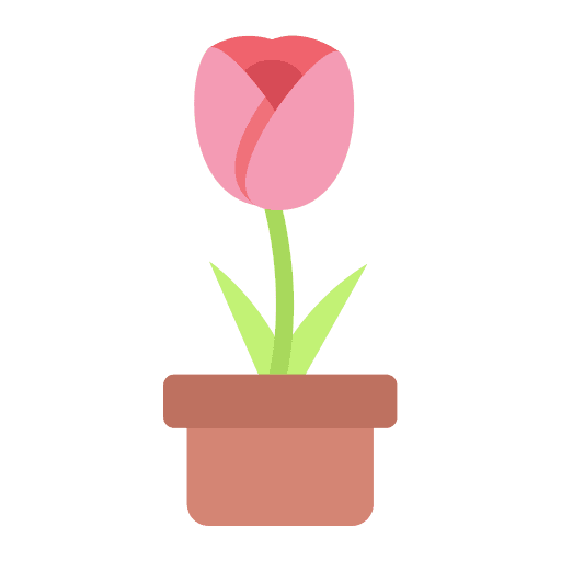 Tulip petals tulip plant icon Tulip petals tulip plant icon