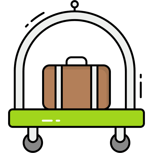 Luggage cart luggage cart luggage trolley cart icon