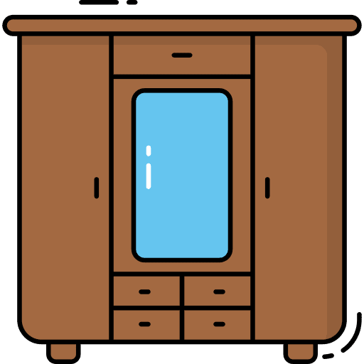 Cupboard wardrobe home furniture storage icon Cupboard wardrobe home furniture storage icon