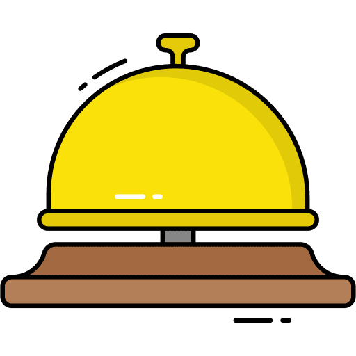 Reception bell hotel service hotel bell desk bell icon Reception bell hotel service hotel bell desk bell icon