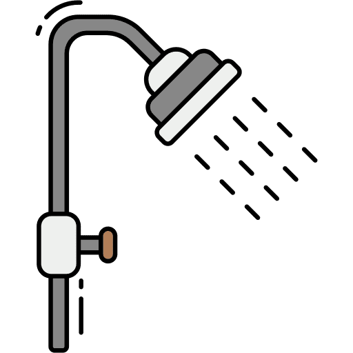 Shower bathroom relaxing personal hygiene icon Shower bathroom relaxing personal hygiene icon