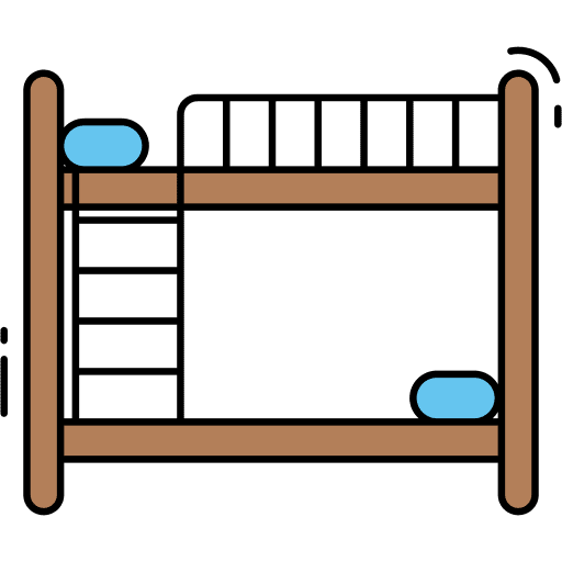 Bunk bed hotel bunk bed furniture icon Bunk bed hotel bunk bed furniture icon