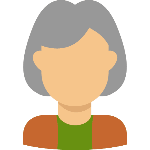 Grandmother grandma woman caucasian icon