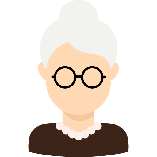 Grandmother user caucasian grandmother icon