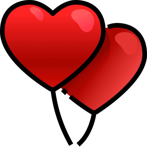 Balloons party decoration celebration icon