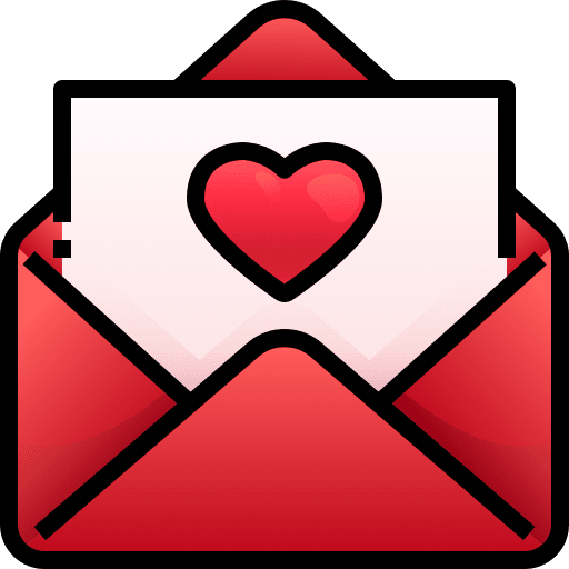 Love letter message love letter valentines day icon