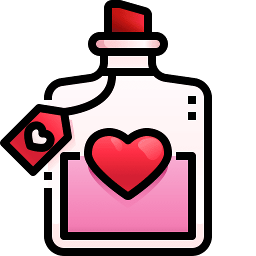 Love potion heart valentines day love icon Love potion heart valentines day love icon