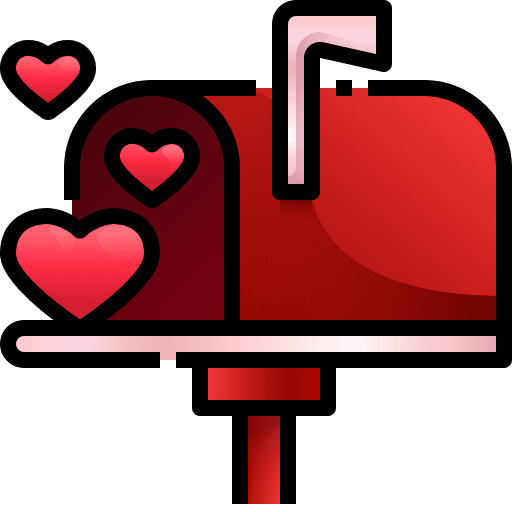 Mail box communications mailbox valentines day icon Mail box communications mailbox valentines day icon