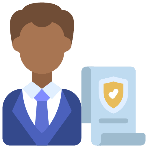 Insurance agent professions and jobs broker user icon