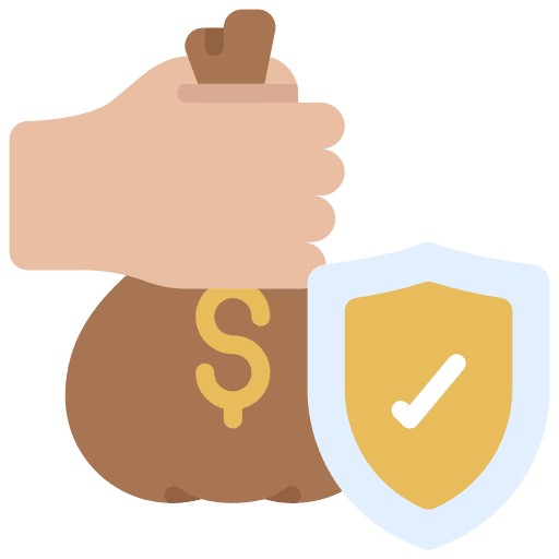 Loan business and finance mortgage loan insurance icon