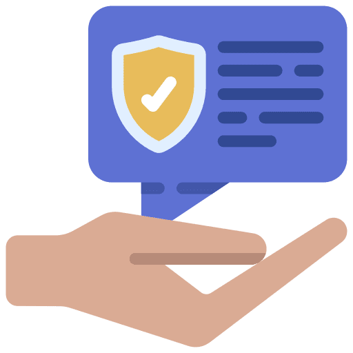 Advice talk negotiating umbrella icon
