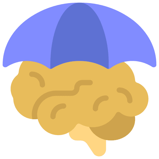 Mental care psychology insurance prevention icon