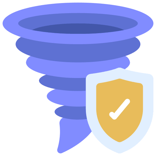 Natural disaster tornado nature twister icon