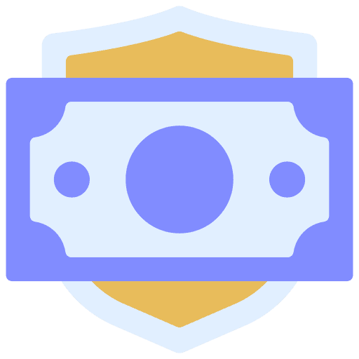 Secure payment shield security financial icon